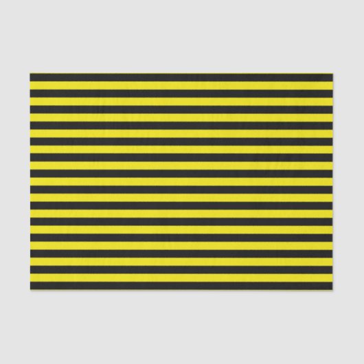 黒くおよび黄色のストライプのティッシュペーパー 薄葉紙 (正面)