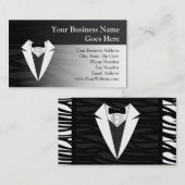 黒くか白いタキシード 名刺 (正面/裏面)