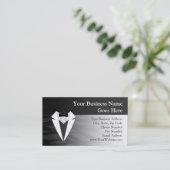 黒くか白いタキシード 名刺 (スタンド正面)