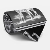 黒くか白いデザインのまれなレトロのアフリカのキリン ネクタイ (ロール)