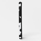 黒くか白いピンク牛プリント-個人化して下さい Case-Mate iPhoneケース (裏面/左)
