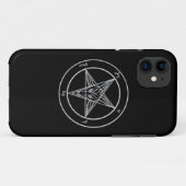 黒くか白いBaphometの電話箱 Case-Mate iPhoneケース (裏面(横))
