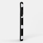 黒くか白く青い水玉模様-個人化して下さい Case-Mate iPhoneケース (裏面/右)