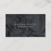 黒くくしゃくしゃになった紙 名刺 (正面)