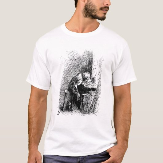 黒くする工場のチャールズ・ディケンズ Tシャツ (正面)