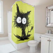 黒くだらしない子ネコGabiGabi シャワーカーテン (インサイチュ)