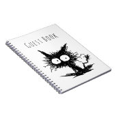 黒くだらしない子ネコGabiGabi ノートブック (右側)