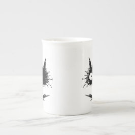 黒くだらしない子ネコGabiGabi ボーンチャイナマグカップ