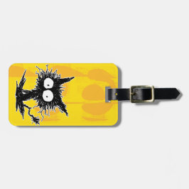 黒くだらしない子ネコGabiGabi ラゲッジタグ