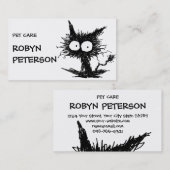 黒くだらしない子ネコGabiGabi 名刺 (正面/裏面)