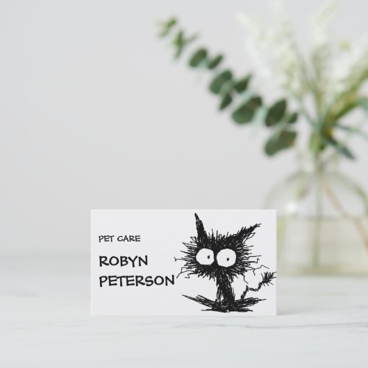 黒くだらしない子ネコGabiGabi 名刺 (スタンド正面)