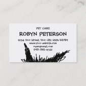 黒くだらしない子ネコGabiGabi 名刺 (裏面)