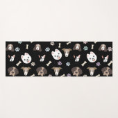 黒くて可愛い愛犬 ヨガマット (正面(横))