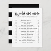 黒くて可愛い書道は彼女はむしろゲームだろう 招待状 (正面/裏面)