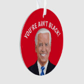 黒くない！ジョー·バイデン氏クリスマスオーナメント オーナメント (正面)