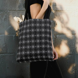 黒くなったきらめくフローラ・アート トートバッグ