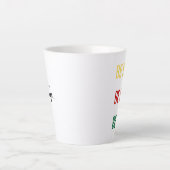 黒くなれはっきりしたば カフェラテマグ (正面)