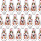 黒くるみ割りカスタム – カットビニールステッカー シール (正面)