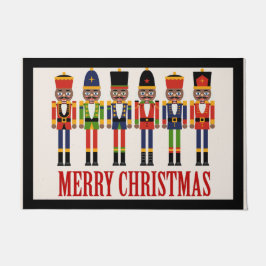 黒くるみ割りクリスマスドアマット ドアマット