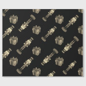 黒くるみ割り兵士の弓 ラッピングペーパー (フラット)