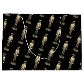 黒くるみ割り兵士クリスマス | ラージペーパーバッグ (裏面)