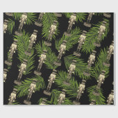 黒くるみ割り兵士グリーントウヒ ラッピングペーパー (フラット)