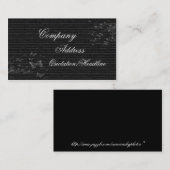 黒くエレガントな名刺 名刺 (正面/裏面)