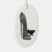 黒くエレガントな小剣はハイヒールの芸術に蹄鉄を打ちます セラミックオーナメント (右)