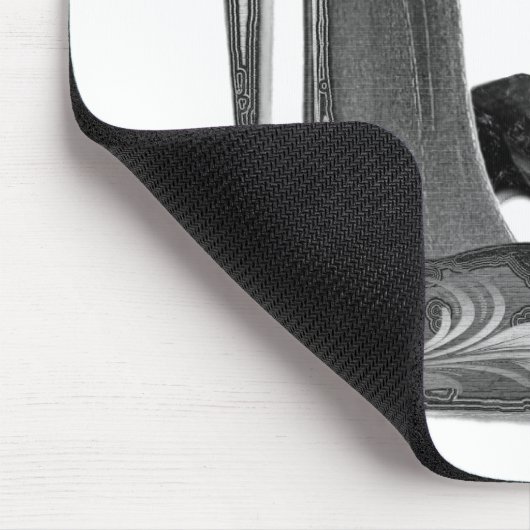 黒くエレガントな小剣はハイヒールの芸術に蹄鉄を打ちます マウスパッド (コーナー)