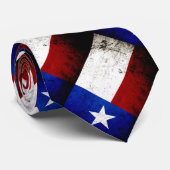 黒くグランジなテキサス州の州の旗 ネクタイ (ロール)