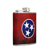 黒くグランジなテネシー州の州の旗 フラスク (右)