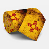 黒くグランジなニューメキシコの州の旗 ネクタイ (ロール)