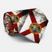 黒くグランジなフロリダの州の旗 ネクタイ (ロール)