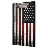 黒くグランジな米国旗 クリップボード (左)