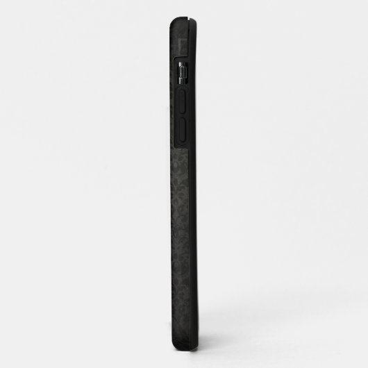 黒くグランジな花のダマスク織のゴシック様式iPhone 5sケース Case-Mate iPhoneケース (裏面/左)