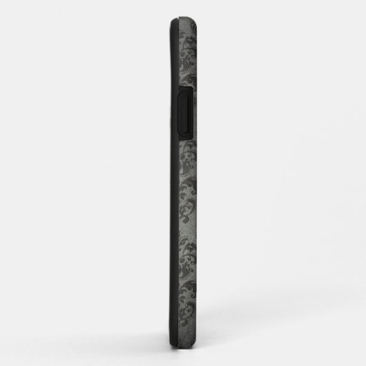 黒くグランジな花のダマスク織のゴシック様式iPhone 5sケース Case-Mate iPhoneケース (裏面/右)