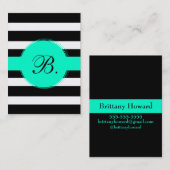 黒くストライプなテレホンカード コーリングカード (正面/裏面)