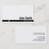 黒くストライプなボディビルの名刺 名刺 (正面/裏面)