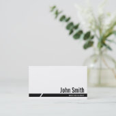 黒くストライプなボディビルの名刺 名刺 (スタンド正面)