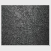 黒くフェイクな革 ラッピングペーパー (フラット)