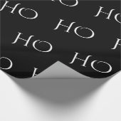 黒くミニマルなクリスマスの包装紙 ラッピングペーパー (角)