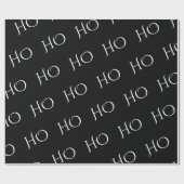 黒くミニマルなクリスマスの包装紙 ラッピングペーパー (フラット)