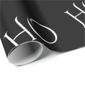 黒くミニマルなクリスマスの包装紙 ラッピングペーパー (ロールコーナー)