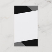 黒くモダンなタキシードの名刺 名刺 (裏面)