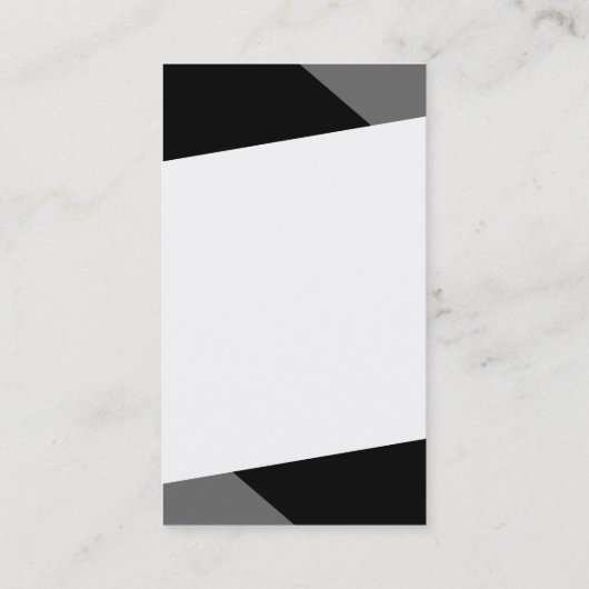 黒くモダンなタキシードの名刺 名刺 (裏面)