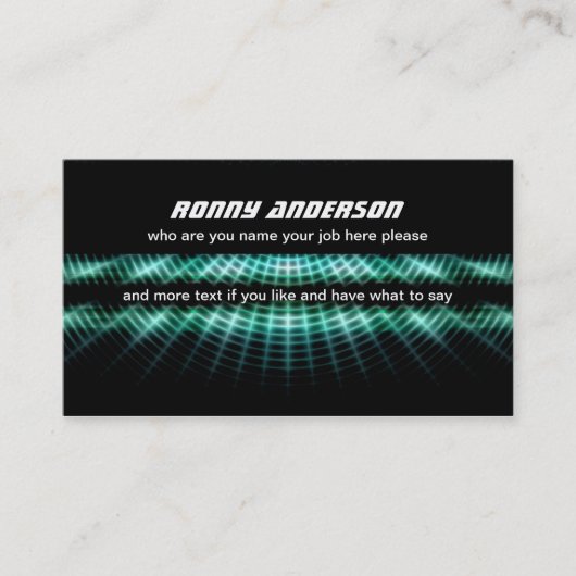 黒くモダンな名刺 名刺 (正面)