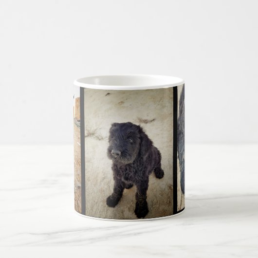 黒くロシアのなテリアのマグ コーヒーマグカップ (中央)