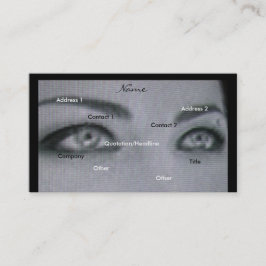 黒く及び白いカメラマンの名刺 名刺