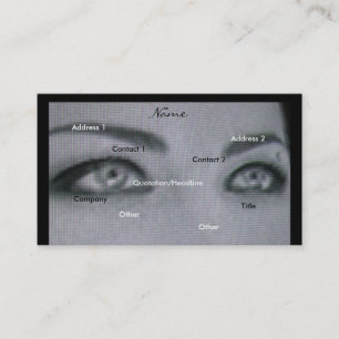 黒く及び白いカメラマンの名刺 名刺