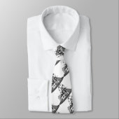 黒く及び白いカーニバルのテーマのタイ ネクタイ (タイ)